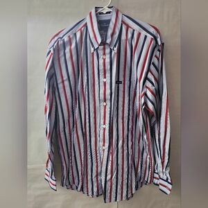 Faconnable Multicolor Striped Button Down Shirt